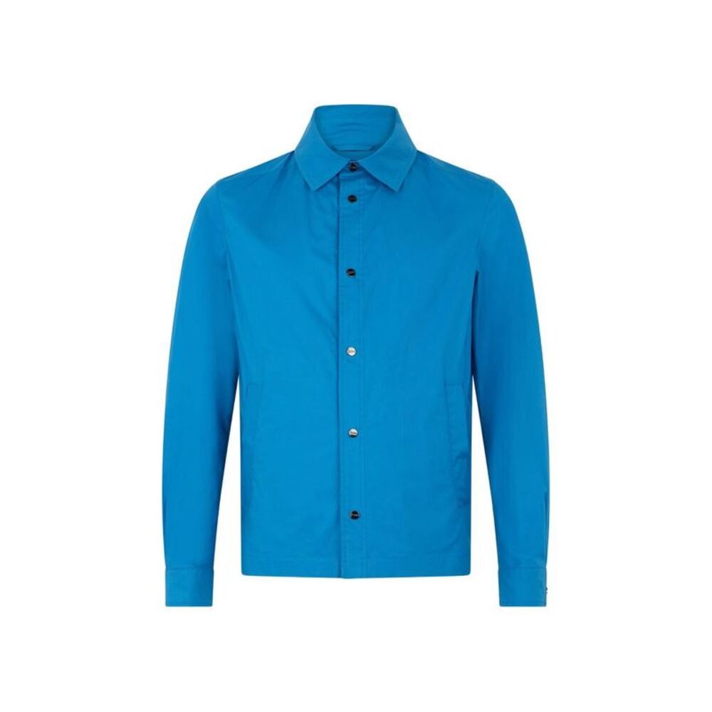 Herno Blue Cotton Shell Men's Jacket